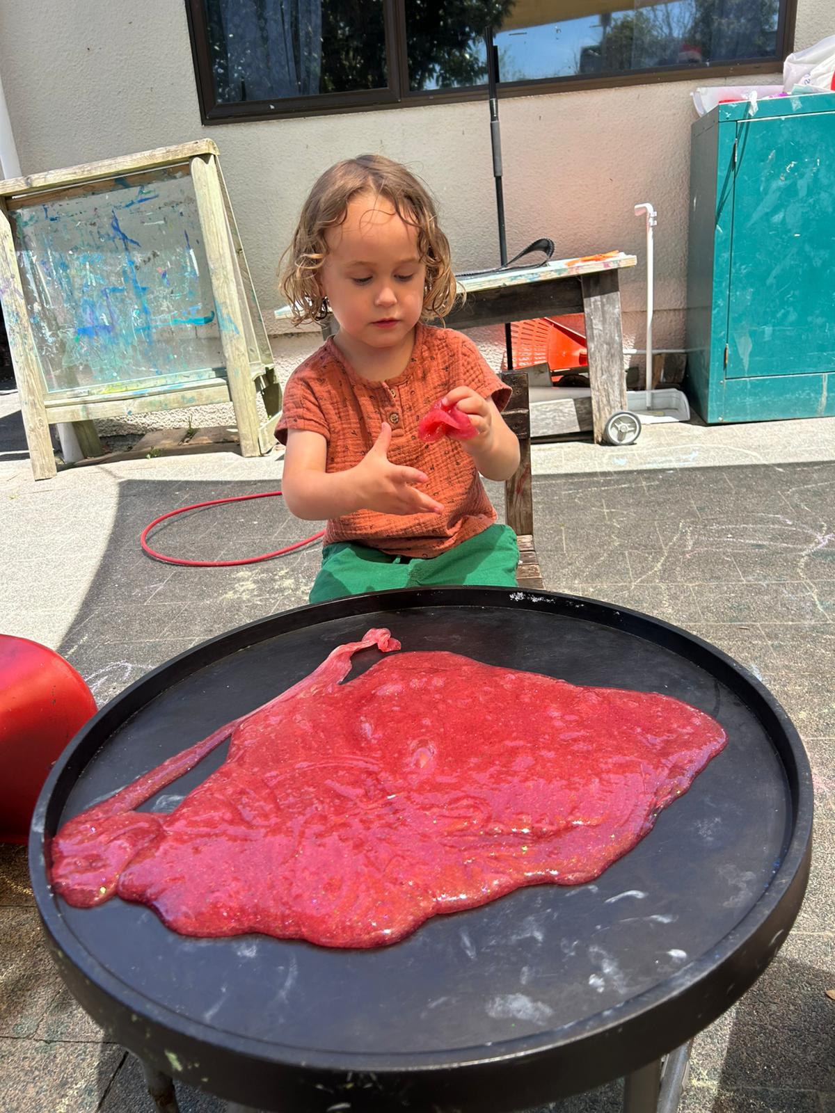 Children interacting and discovering at preschool